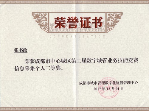 張書(shū)政個(gè)人二等獎(jiǎng)