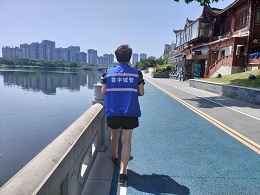 加強河堤巡查   筑牢汛期安全防線